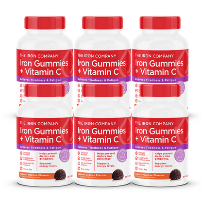 NEW Iron + Vitamin C Gummies 6 Pack